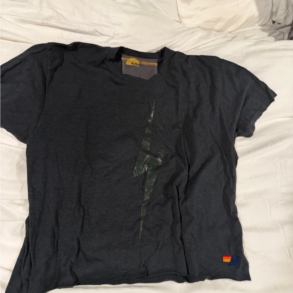 Aviator Nation Black Short Sleeve Tee